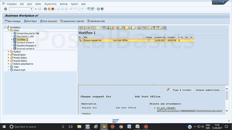 How to Issue Cheque to Sub Post Offices?