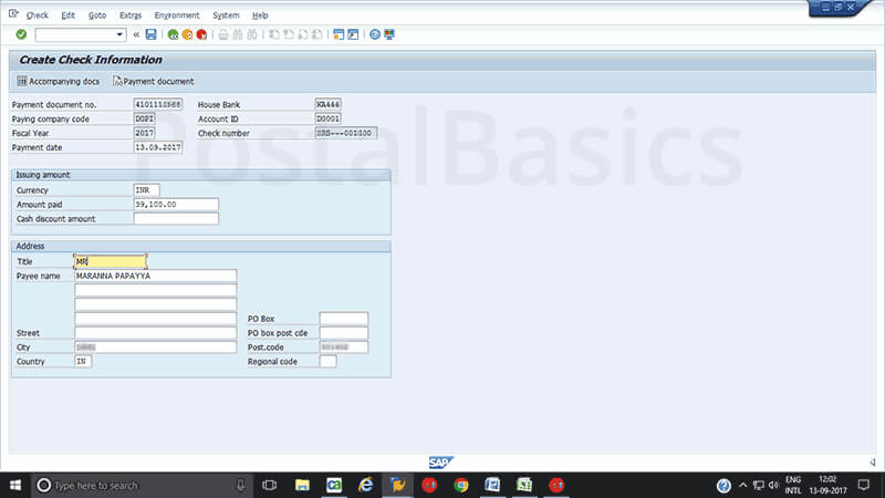 How to Issue Cheque to Sub Post Offices?