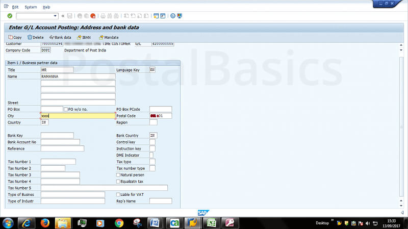 How to Create Cheque Liability in CSI Post Office?