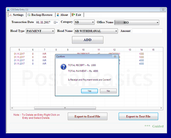 How to use CSI Utility Tool in Post Office?