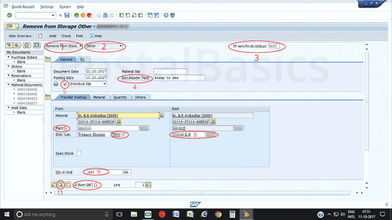 How to Send Stamp to Sub Office from Head Office?