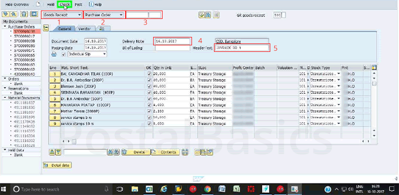 How to Receive Stamp Materials from CSD at CSI Head Post Office?