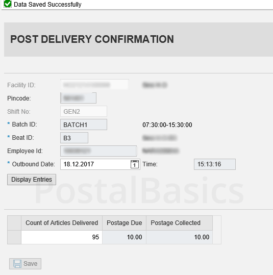 Ordinary Mails - DPMS Process