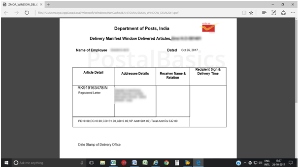 Window Delivery - DPMS Process